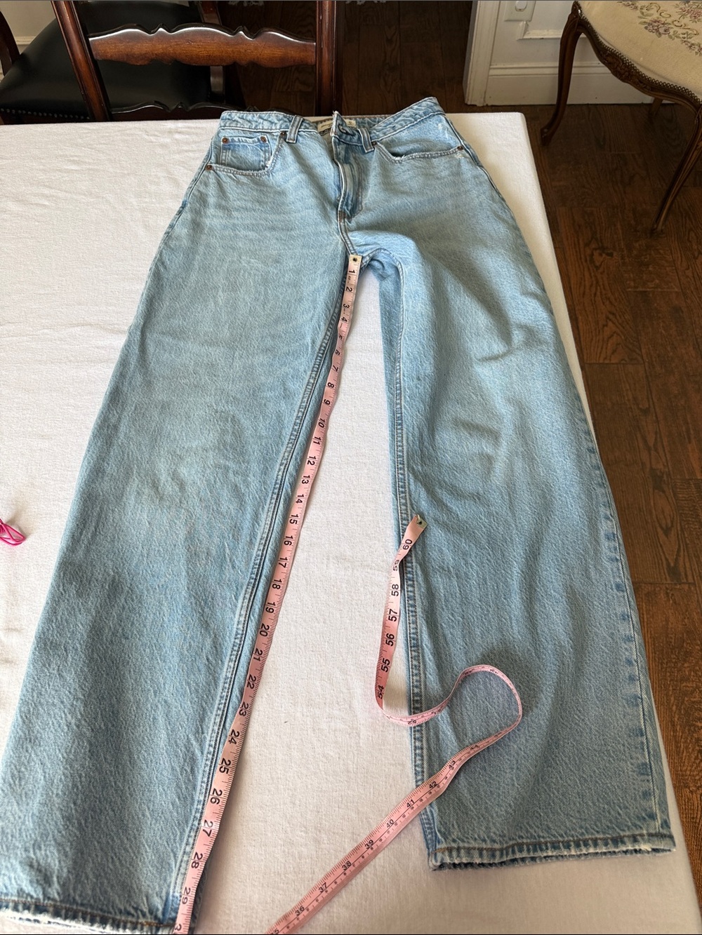 Abercrombie & Fitch Light Blue Wide Leg Jeans Size 4R